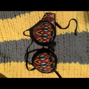 tribal print swim suit top